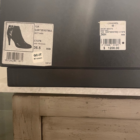 Chanel Black/Grey Bottines/Booties/Heels - Picture 11 of 11